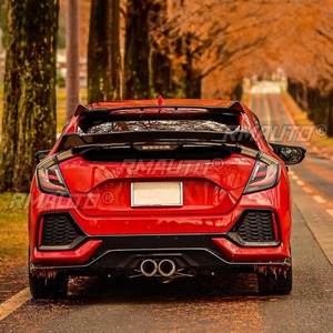 สปอยเลอร์หลังคาท้ายรถยนต์ สปอยเลอร์หลังคา สปอยเลอร์หลัง ปีกหลัง ชุดแต่ง JDM สำหรับ Honda Civic 2021 อุปกรณ์ตกแต่งรถยนต์ - Product Image 4