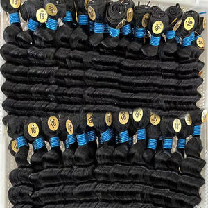 שיער burmese <span class=keywords><strong>curly</strong></span> הרחבות שיער 12a 14a לא מעובד כיתה 100% בתולה cuticle מיושר מתולתל אנושי חבילות הספק - Product Image 4