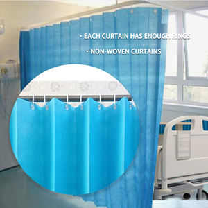 Cortinas DE PRIVACIDAD médicas desechables de malla no tejida para hospitales, cortina de cubículo ignífuga antibacteriana para <span class=keywords><strong>camas</strong></span> de examen - Product Image 2