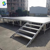 Scène mobile en aluminium, plateforme de scène pliable, support de scène OEM pour concerts en plein air et en intérieur