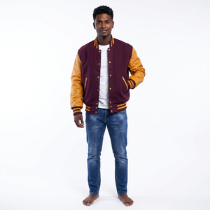 FINER THREADS Veste d'hiver pour homme, coupe-vent vintage de luxe sur mesure, style old school, col montant en cuir, respirante - Product Image 1