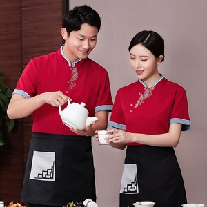 Wholesale Waiter and <strong>Waitress</strong> OEM Restaurant <strong>Uniform</strong> Male and Female Fabric Designs Formal Restaurant <strong>Uniforms</strong> Waiter <strong>Uniforms</strong> - Product Image 5