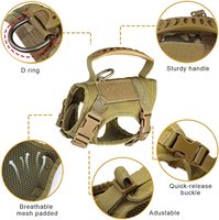 Nuevo Chaleco de correa de pecho de nailon con patrón sólido de entrenamiento táctico de moda para perros pequeños gatos Cierre de botón acolchado para caminar