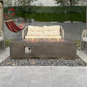 Foyer au gaz rectangle moderne Chauffage de terrasse en <span class=keywords><strong>béton</strong></span> d'extérieur élégant <span class=keywords><strong>Prix</strong></span> direct d'usine Meubles de Offre Spéciale - Product Image 3