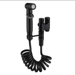 Ensemble de pulvérisateur de bidet portatif en ABS pour salle de bain avec robinet d'angle en acier inoxydable et pression réglable pour toilettes - Product Image 5