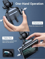 Support de téléphone portable pour voiture, support universel pour téléphone de voiture, style ventilation, ABS, tendance 2025, accessoires de téléphone pour voiture
