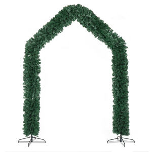 DB 240*40*260cm 1860 ramas PVC verde boda arco decoración vacaciones arco con adornos bola no incluida - Product Image 1