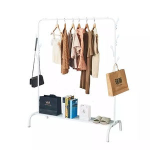 Perchero para ropa, perchero plegable simple para el suelo, adecuado para dormitorios, hogares, residencias estudiantiles y otros usos domésticos. - Product Image 5