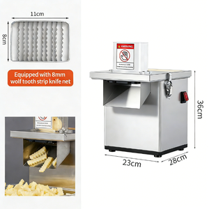 Affettatrice Professionale per Verdure con Motore 220V Henan per Hotel, <span class=keywords><strong>Resort</strong></span>, Buffet ad Alto Volume, Lavorazione di Frutta e Patate - Product Image 6