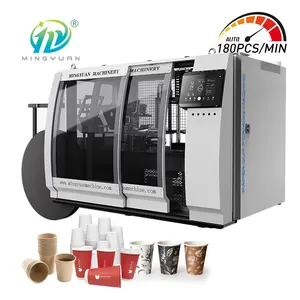 Automatic High Speed 180pcs/min Coffee Paper Tea Cup Forming Making Machine 4-16oz paper cup machine