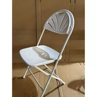 Chaise pliante d'extérieur en plastique au design moderne, structure épaissie, capacité robuste, empilable, pour jardin, directement de l'usine