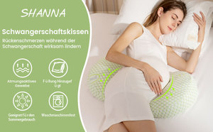 Almohada de lactancia en forma de U para dormir de lado en verano con protección lumbar, almohada de maternidad para mujeres embarazadas - Product Image 6