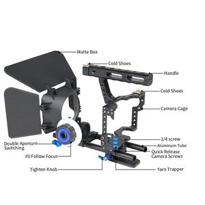 Vendita Tik tok sistema di stabilizzazione Photo Studio accessorio stabilizzatore per fotocamera DSLR Rig Movie Kit Support Cage Matte Box Focus D221 - Product Image 1