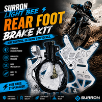 Levier de frein à commande au pied Surron LBX en aluminium CNC 7075 – Accessoire de mise à niveau pour moto tout-terrain
