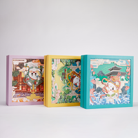Boîte en carton rigide de haute qualité pour cadeaux, impression laminée personnalisée avec logo, taille sur mesure, classique, deux pièces, couvercle et base