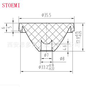 Stoemi STW-37 duy nhất PMMA acrylic <span class=keywords><strong>LED</strong></span> Ống Kính D35.5 x 17.9 mét> 90% truyền cho <span class=keywords><strong>LED</strong></span> ánh sáng Bìa - Product Image 2