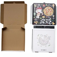 Boîte d'emballage alimentaire pour pizza à emporter, vente en gros d'usine, 12 pouces, boîte à pizza en carton ondulé personnalisée