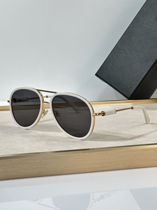 2024 INS pilote alliage UV400 dégradé lunettes de soleil hommes et femmes concepteur marque luxe à la main crapaud lunettes avec étui - Product Image 4