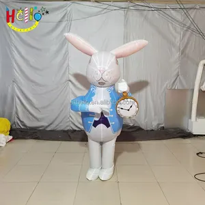 Publicidad personalizada gigante inflable conejo animal Alicia en el país de las Maravillas dibujos animados