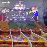 Jeux de carnaval de course Roll-A-Ball à grande vitesse Tolefun 8 joueurs parc de loisirs fin de la jetée à pièces pour les événements de fête foraine