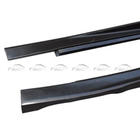 Extensions de bas de caisse R Style en fibre de carbone noire pour Camaro SS 2011-2013