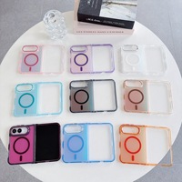 Coque de téléphone antichoc en TPU PC colorée style Ins avec chargement magnétique sans fil pour iPhone Duo 18 Fold