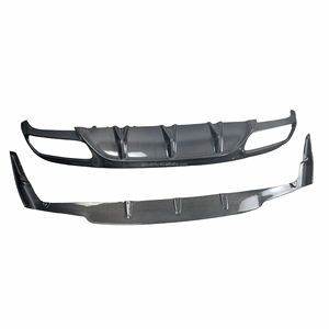Diffuseur arrière en Fiber de carbone Style <span class=keywords><strong>C63</strong></span> ED1 pour Mercedes Benz W205 coupé 2 portes Bodykit Lip2015-21 de pare-chocs arrière - Product Image 6