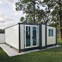 Maison préfabriquée en conteneur de 40 pieds avec maison en conteneur extensible de 3 chambres à coucher pour un usage domestique