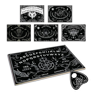 Nouveau moderne abstrait soleil lune oeil Tarot conseil vie arbre en bois énergie Communication jeu de société radiesthésie Divination conseil parlant - Product Image 2