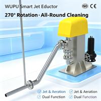 Pompe à eaux usées à grand débit en acier inoxydable 304 avec éjecteur intelligent, moteur, garantie 1 an, 125 L/heure, pour le traitement des eaux usées municipales