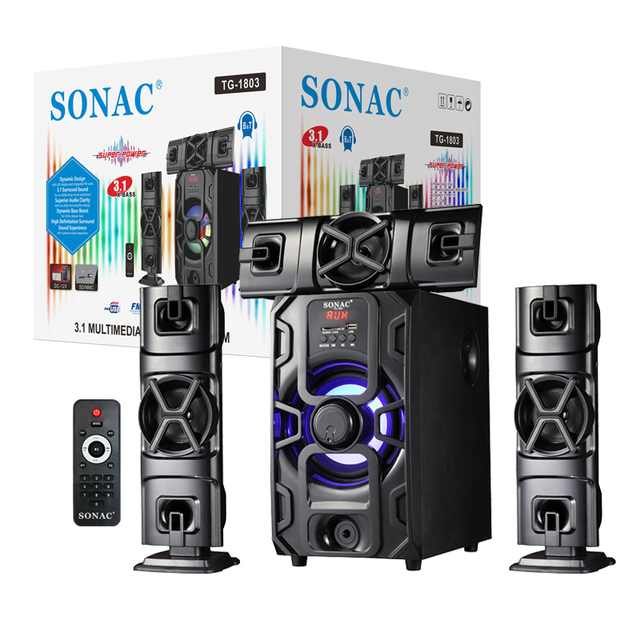 SONAC TG-1803 3.1 Sound System Home Theater Speakers