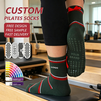 Chaussettes de yoga et de Pilates personnalisées - Votre logo/couleur/prise de force. Silicone antidérapant de qualité supérieure, coton respirant, séchage rapide, écologique, imprimé animal.