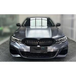 Film de protection de carrosserie en vinyle PVC brillant pour voiture - Gris foncé et noir mat, film changeant de couleur, anti-rayures - Product Image 1