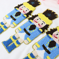 Vente en gros patchs personnalisés série casse-noisette patchs brodés en chenille patch tissé pour vêtements chapeau