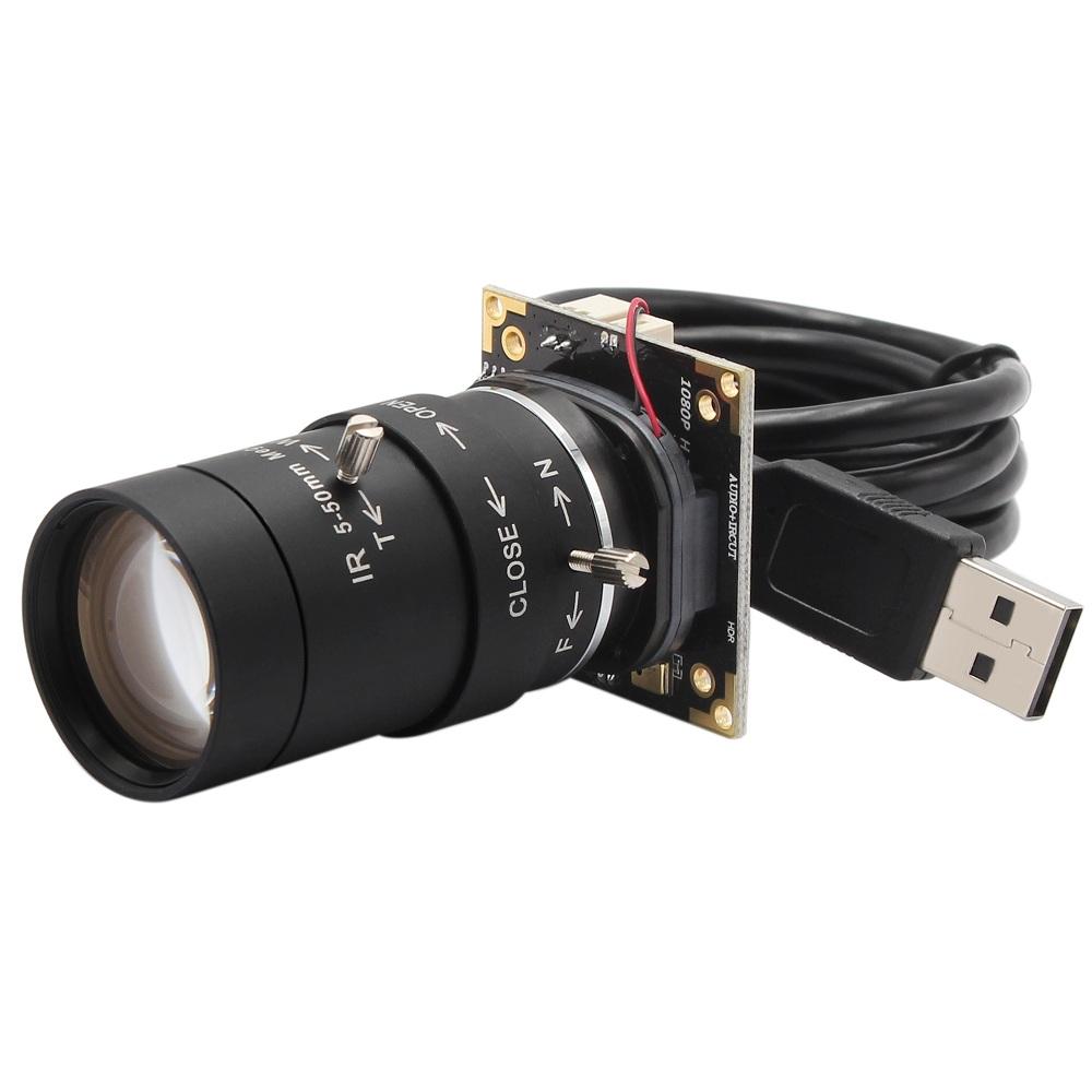 ELP 8MP USB Camera Module with 5-50mm Varifocal Lens