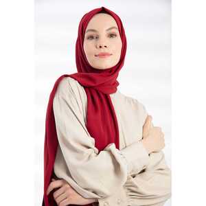 Chal de Crepé con Estampado de Cerezas para Mujer, Nuevo Estilo Étnico, Material Modal Largo, Diseño Liso y Estampado - Product Image 2