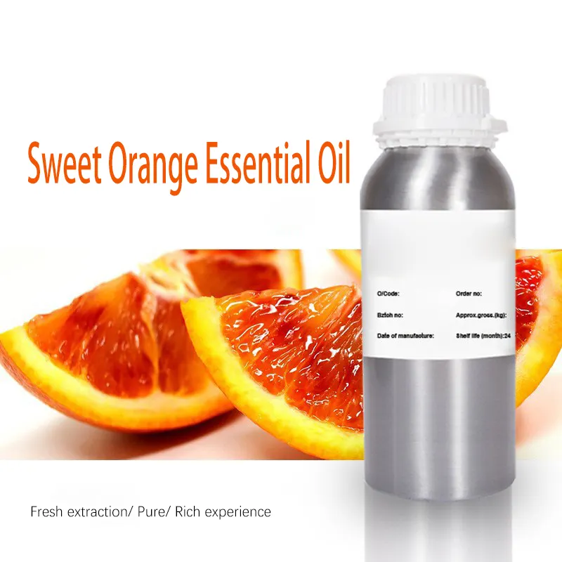Natural Fruit Oils Manufacturer BULK Organic Sweet Orange Essential Oil 100%Pure for Skin Cold Pressed Therapeutic-Grade