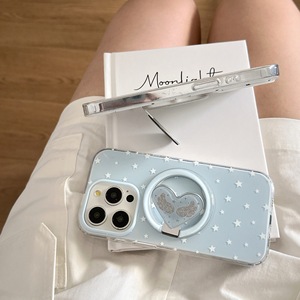 Funda Magnética para Teléfono con Diseño de Alas de Ángel Azules y Blancas, Carcasa Transparente Antigolpes para iPhone 17 Pro Max 16 15 14, Elegante y Protectora para Chicas - Product Image 4