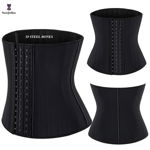 Noir femmes Ann <span class=keywords><strong>Chery</strong></span> colombie ceinture 29.5CM 25 acier os taille formateur poussant des trous d'air Latex Corselet pour la perte de poids - Product Image 2