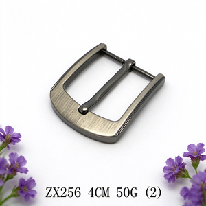 39mm Horizontal Stripe Engraved Zinc Alloy Pin <b>Belt</b> <b>Buckle</b> Gunmetal D Shape <b>Mens</b> Business <b>Belt</b> Replacement <b>Buckle</b> - Product Image 3