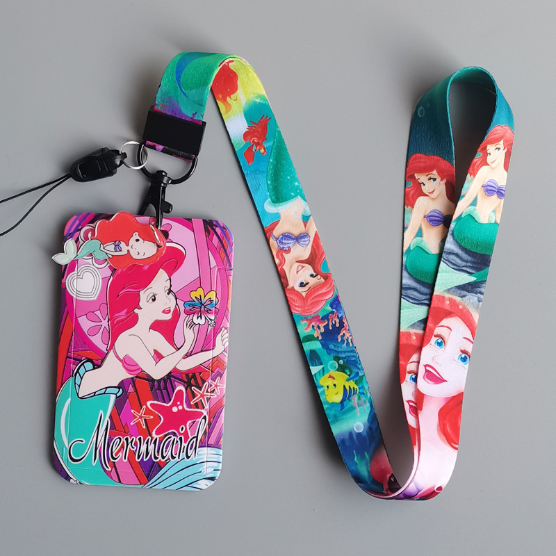 Cute Satin Durable Long Lanyard Mobile Phone Octopus Student Work Cards Image 3
