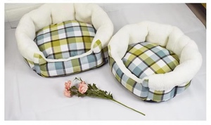 Modernes Luxus-Hunde-und Katzen höhlen bett Winter warmes wasch bares Rechteck-Haustier haus aus strap azier fähigem Schwamm Stilvolles Katzen-und Hunde bett zubehör - Product Image 5