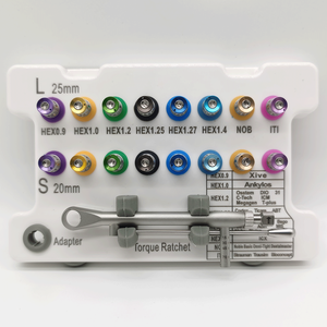 Kit Universal de Reparación de Implantes Protésicos, Juego de 16 Piezas con Destornilladores y Llaves Manuales para Uso Clínico - Product Image 5