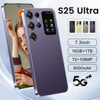 Smartphone Android S25 Ultra Laris Manis Lintas Negara 16+1TB Layar Sekunder Terbaik TK Ponsel Perdagangan Luar Negeri