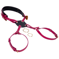 Correa en el Consolador Arnés usable BDSM Pantalones con correa Cinturones con pajarita Consolador usable Pantalones de cuero desmontables para mujeres y hombres