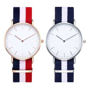 Custom logo Waterproof Nylon Strap Alloy <b>case</b> Minimalist <b>Watch</b> Elegant Unisex <b>Watch</b> with Quartz Movement Mechanical <b>Watch</b> - Product Image 5