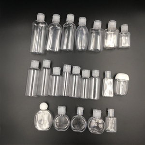 Bouteille trapézoïdale en plastique PET de 30ml à rabat pour savon liquide désinfectant pour les mains et toner de voyage essentiel - Product Image 2