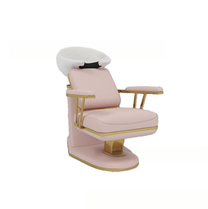 Sillón de Lavado de Cabello Cómodo, Sillón de Lavado de Cabello Semi-Reclinable, Sillón de Lavado de Cabello para Salones de Belleza - Product Image 1