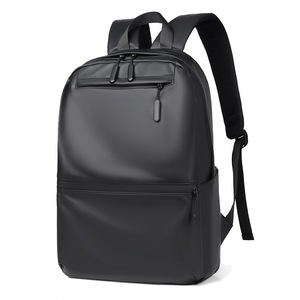 Men's <b>Backpack</b> <b>Large</b> Capacity 14 Inch Laptop Bag Business Commuter Travel Outdoor Solid Color Black Gray Blue - Product Image 1