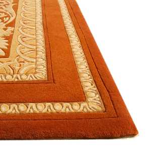 Tapis antidérapant écologique en mélange de laine et de viscose avec boucle tuftée à la main de conception personnalisée haut de gamme pour usage résidentiel et commercial - Product Image 5